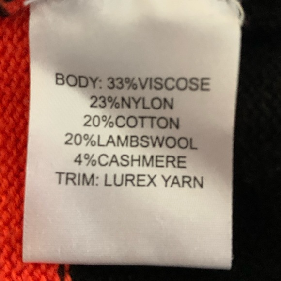 Pam & Gella Wool & Cashmere Lambswool Viscose Blend Sweater Top Sz M - Picture 4 of 8